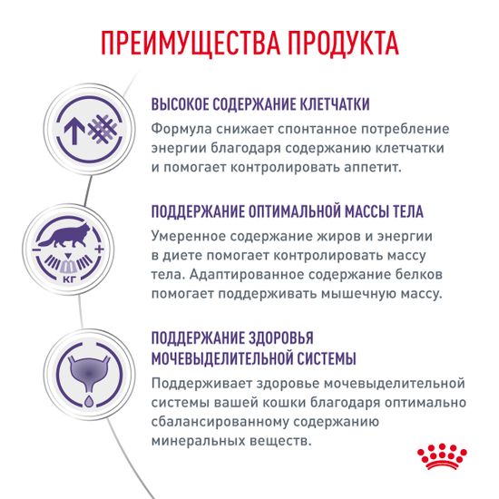 Royal Canin Neutered Satiety Balance диетический корм для стерилизованных кошек и котов до 7 лет для контроль веса