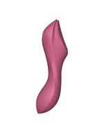 Малиновый вакуум-волновой вибростимулятор Satisfyer Curvy Trinity 3 (Цвет: малиновый)
