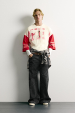 ДЖИНСЫ FLARE С ДЕКОРАТИВНЫМИ ШВАМИ — ZARA