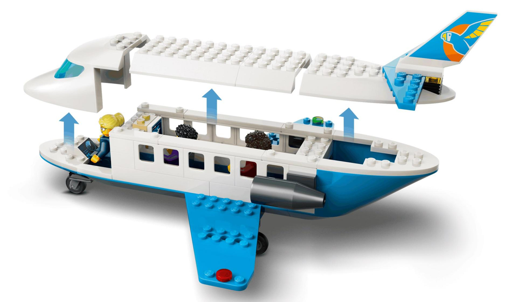 Конструктор Лего Сити Пассажирский самолёт 60492 | LEGO City Passenger Jet | пассажирский самолёт | 118 деталей | 4+