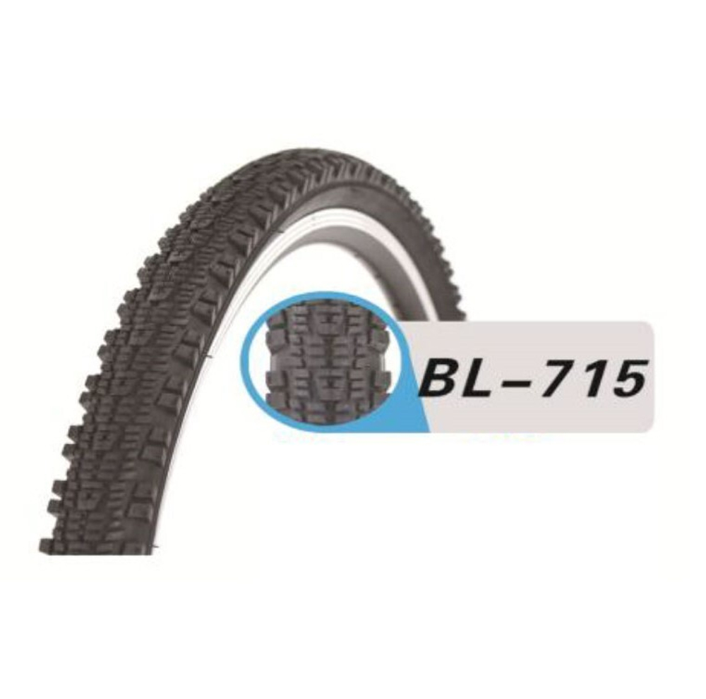 Покрышка TRIX 26"х 2.125 (57-559) TX-715, горная, 30 TPI, черная
