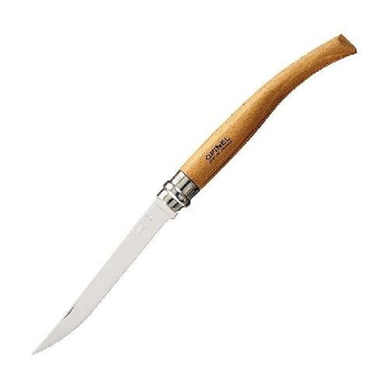 Нож филейный Opinel №10, нержавеющая сталь, рукоять из дерева бука