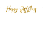 Гирлянда "С Днем Рождения" [Happy Birthday] (золото) 62 см