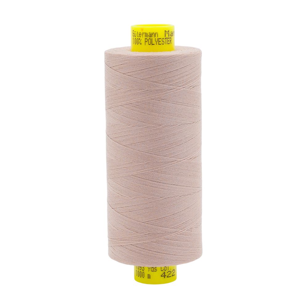 Нитка Gutermann Mara 150 (1000 метров), 1 кат., особо тонкая | 422 холодный бежевый