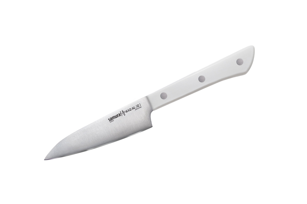 Нож кухонный овощной 9.9см Samura Harakiri белая рукоять