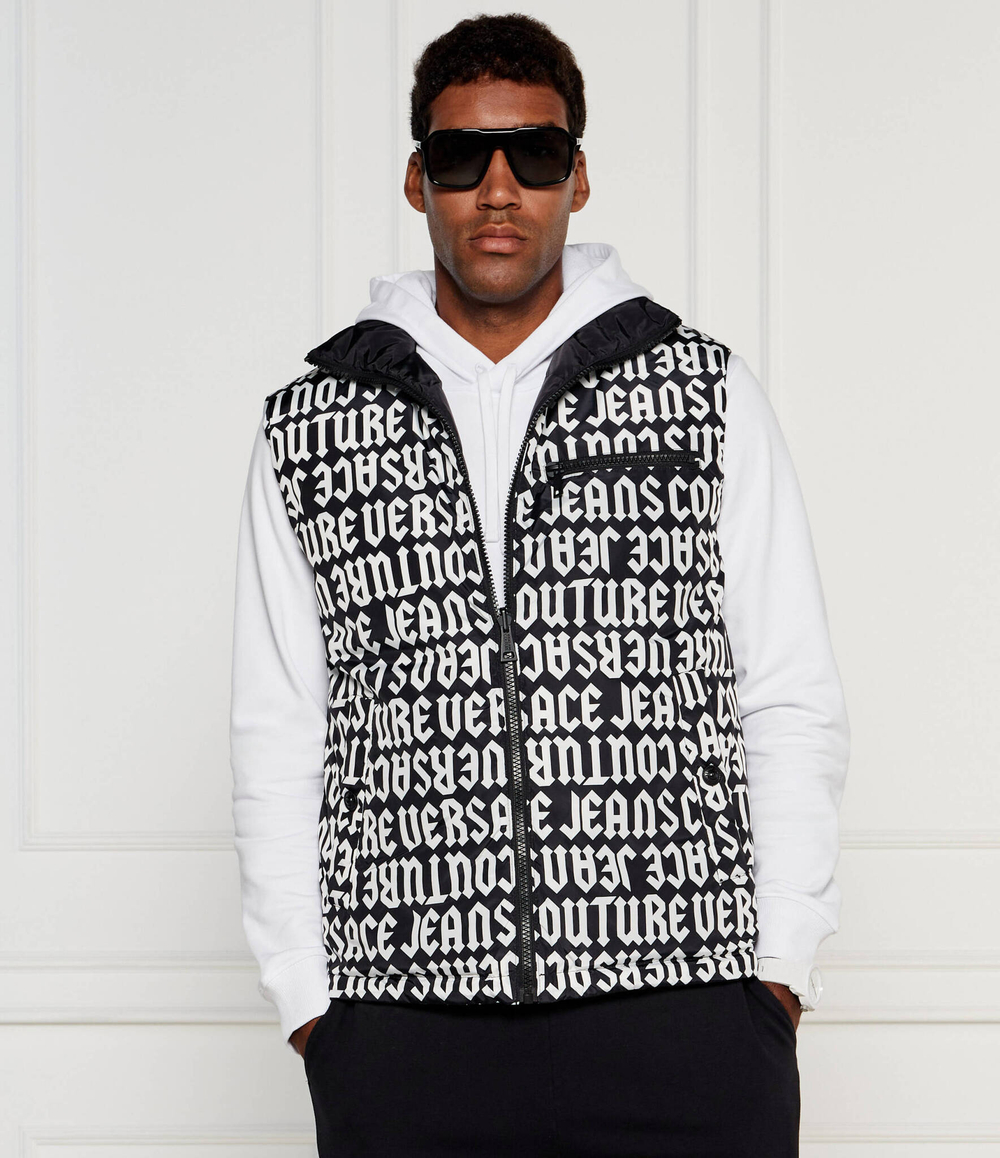 Двухсторонняя безрукавка GILET Versace Jeans Couture - черный(77GAP421CQD53)