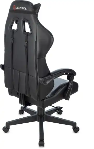 Кресло игровое Zombie GAME TETRA черный/карбон экокожа крестов. пластик