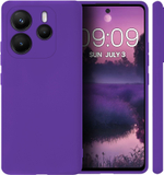 Мягкий Soft Touch чехол из силикона для XIAOMI REDMI NOTE 14 4G (не 5G!) с бархатной подкладкой