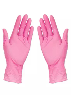 Перчатки нитриловые MATRIX Pink Nitrile (уп.50пар) S 3,6гр медицинские диагностические