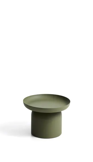 Уличный столик Arcola из зеленого алюминия, диаметр 70 см