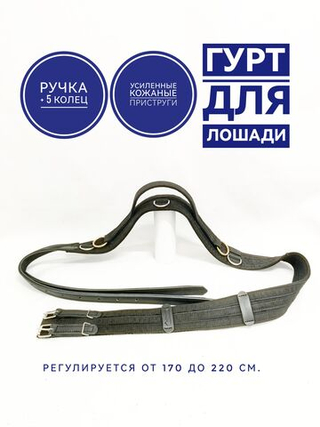 Гурт для лошади тесьмяный с ручкой
