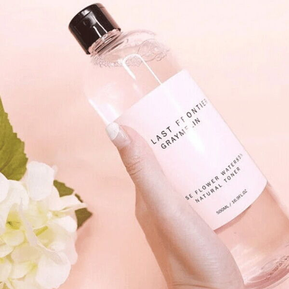 Тонер для лица с розовой водой Graymelin The Last Frontier Rose Flower Water 85% Natural Toner, 500мл