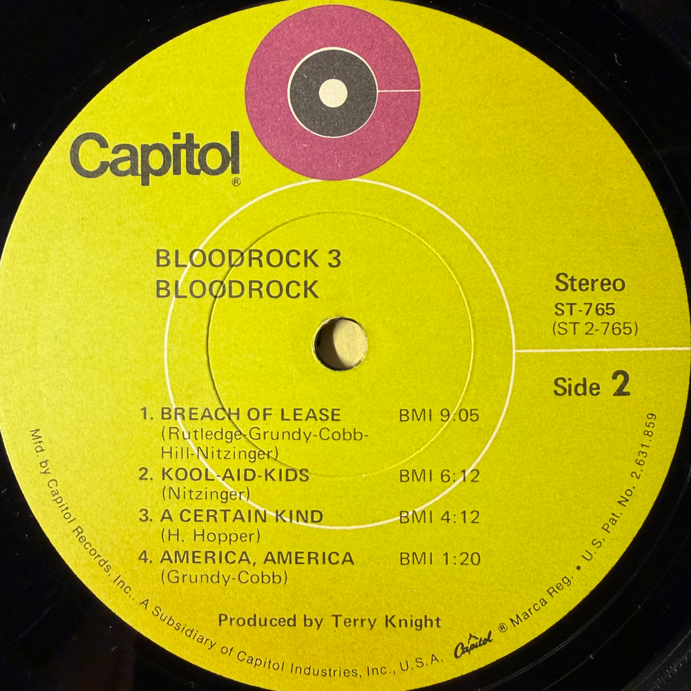 Bloodrock – Bloodrock 3 (США 1971г.) Т