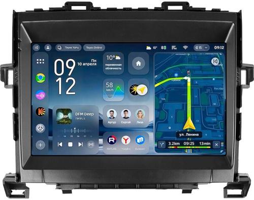 Магнитола для Toyota Alphard 2 H20, Vellfire 2008-2014 (более 10 динамиков) - Teyes CC4-PRO монитор 9.5" 2K QLED на Android 13, Быстрейшая, Snapdragon 778G, ИИ, CarPlay, DSP, 4G SIM-слот
