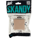 SKANDY Выключатель 1-клавишный перекрестный 10А SK-V03Sa песочный IEK