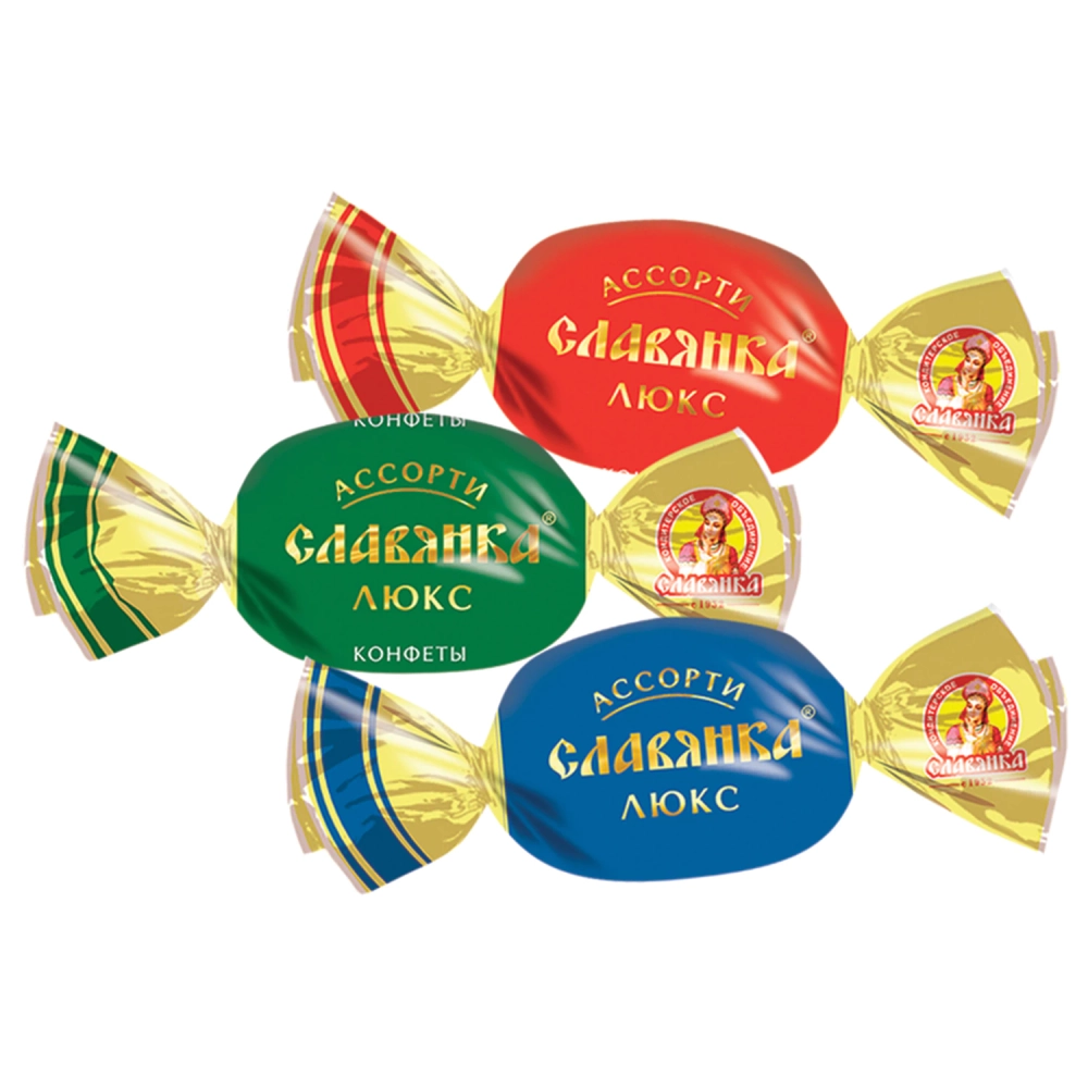 Конфеты Ассорти Славянка Люкс шоколадные, 1 кг