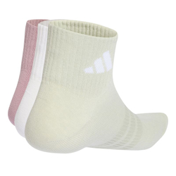 Теннисные носки Adidas Training Essential Ankle 3P - magic mauve/white/halo green