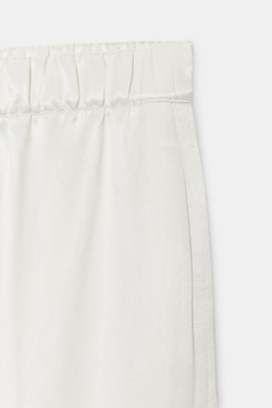 ZARA БРЮКИ СВОБОДНОГО КРОЯ — ZW COLLECTION, ЦВЕТ ЛЬДА