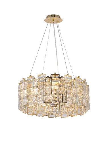 Люстра подвесная NewRgy 501-500GD GOLD, 8×40 Вт, золотая