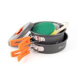 Набор кемпинговой посуды СЛЕДОПЫТ - Compact, на 2 персоны, анодир. алюм., в чехле/24/