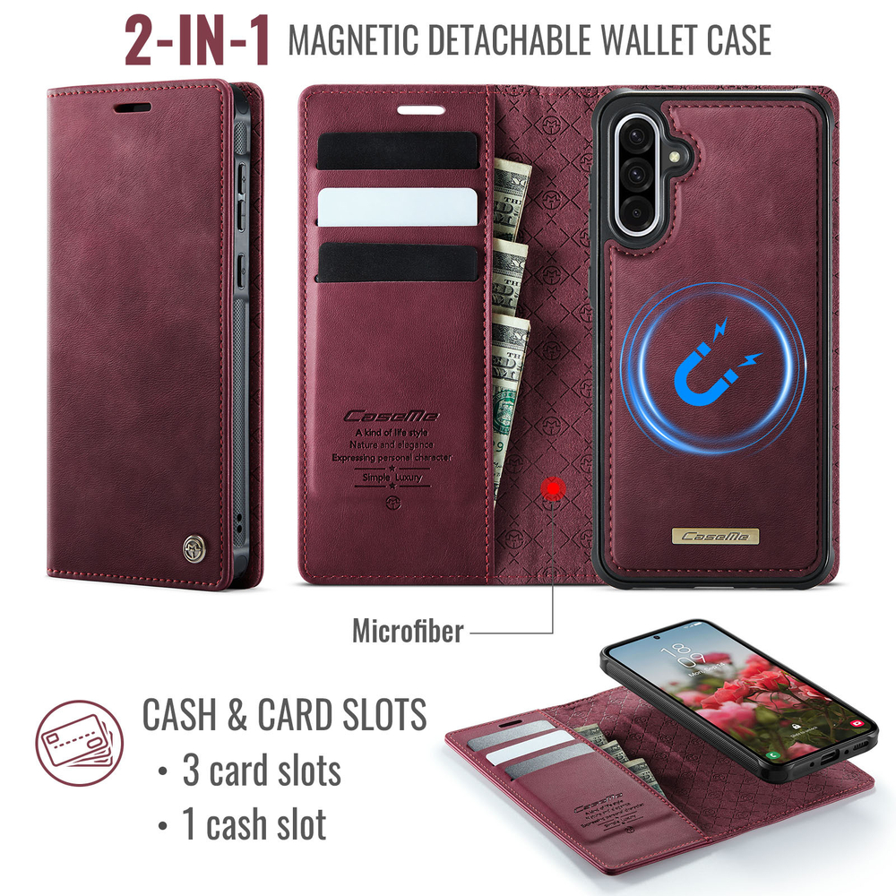 Чехол-кошелек CaseMe 2 in 1 MagSafe Samsung Galaxy A36