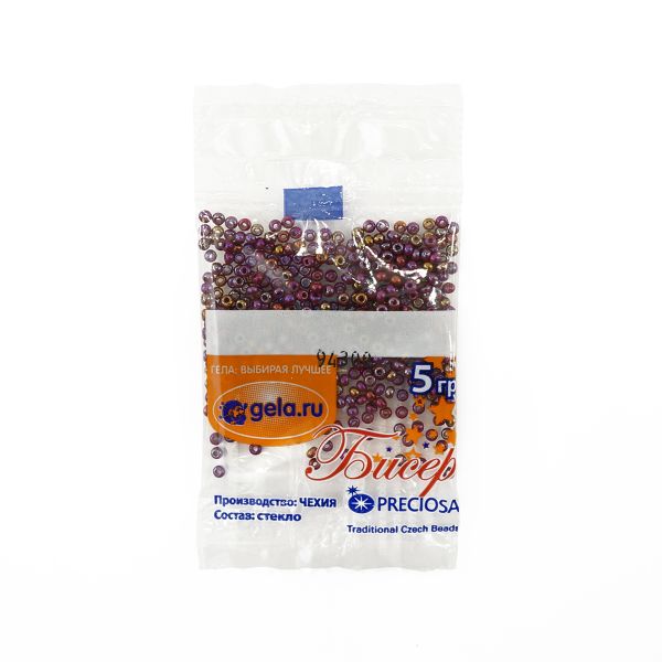 Бисер Preciosa 10/0, 50 г (10 шт по 5 г), цв.94300
