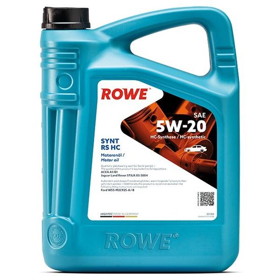 HIGHTEC SYNT RS HC SAE 5W-20 ROWE моторное масло 5 Литров