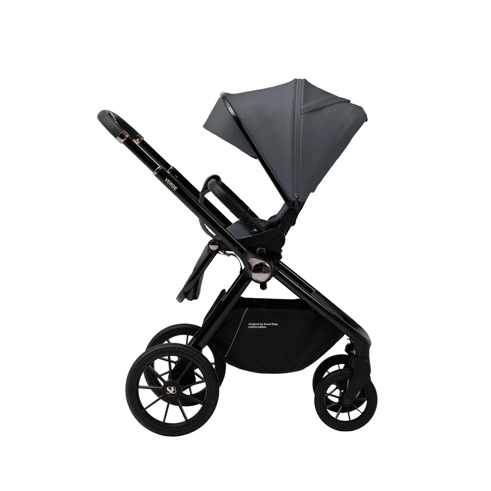 Коляска модульная 3в1 Sweet Baby Verde Dark Grey (Black Crossy)