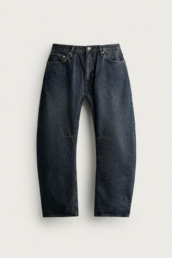 ZARA ДЖИНСЫ STRAIGHT BARREL, СИНИЙ