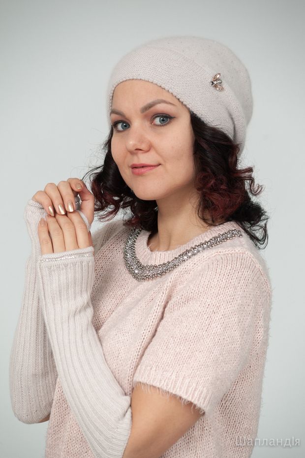 75v65 Митенки Катта (Пудра / б/р / м.корона / 30х30х6 / 0.3 / Трикотаж)