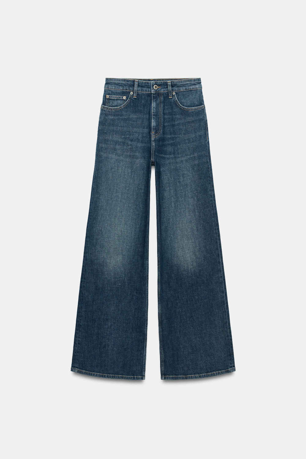 ДЖИНСЫ COMFORT WIDE LEG С ВЫСОКОЙ ПОСАДКОЙ — ZW COLLECTION — ZARA