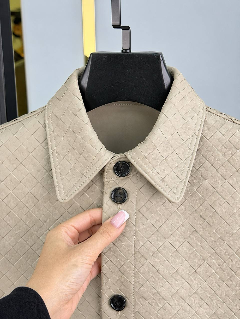 Кожаная рубашка Ermenegildo Zegna