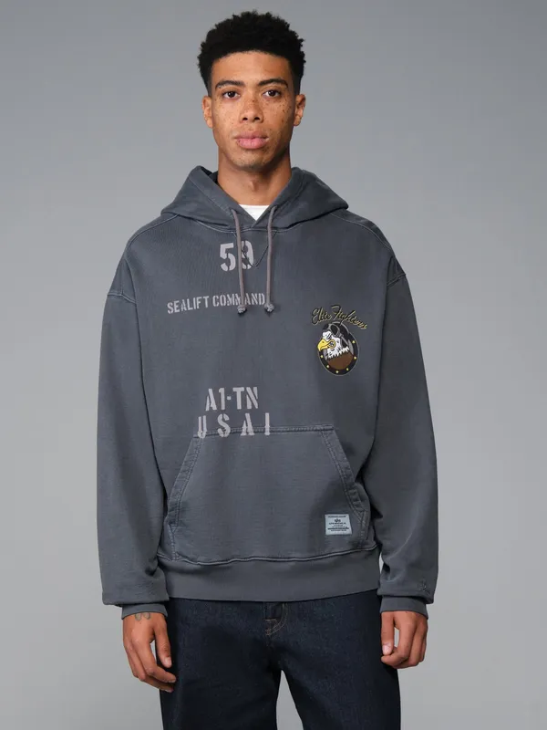 Толстовка мужская ALPHA INDUSTRIES ESSENTIAL HOODIE RELAXED FIT SWEATSHIRT (ELITE)