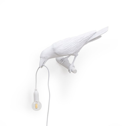 Настенный светильник Bird Looking Left White Outdoor 14724