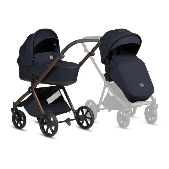 Коляска 2 в 1 Tutis Mio 3+ Limited Edition Midnight Swallow