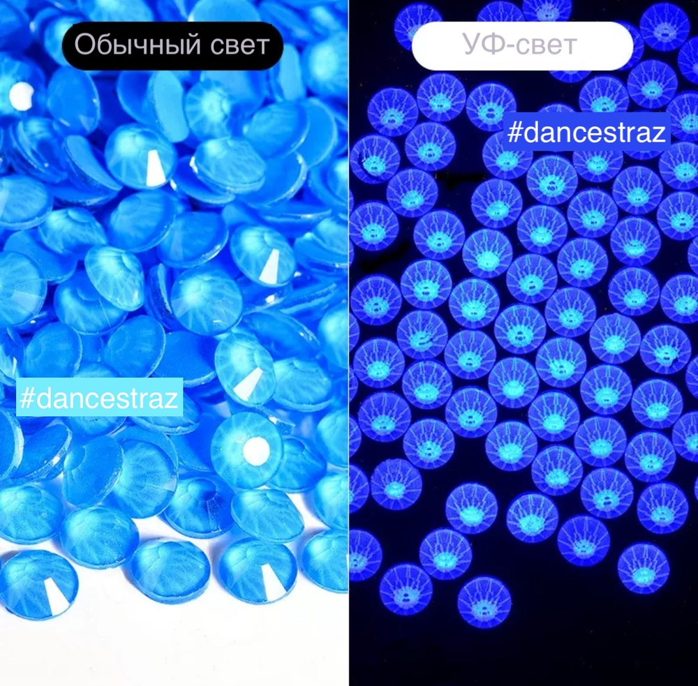 Стразы клеевые, New Blue  Neon, P198, SS20, 1440, (F2)	New Blue  Neon	新中蓝霓虹