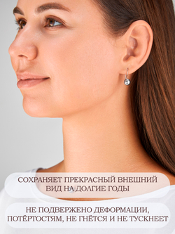 Серьги серебряные 925 шары