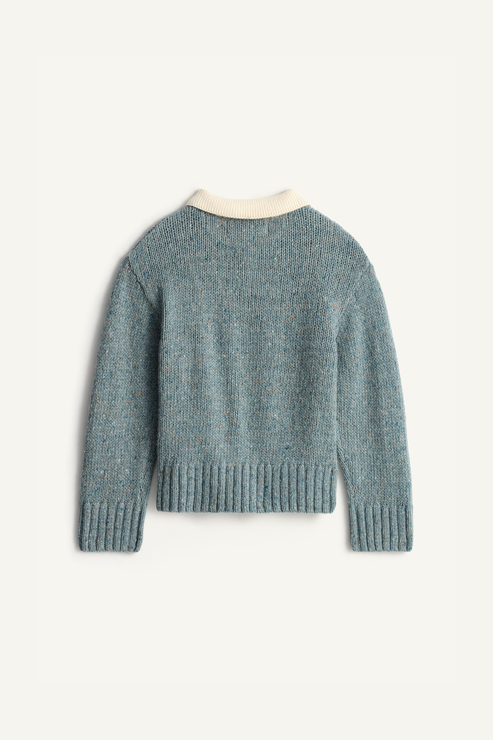 ZARA ТРИКОТАЖНЫЙ СВИТЕР - LIMITED EDITION, ГОЛУБОВАТЫЙ