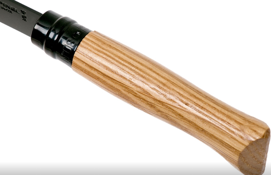 Складной нож Opinel N°08 Black Oak 002172 c клинком из стали Sandvik™ 12С27, рукоять дерево (Дуб)