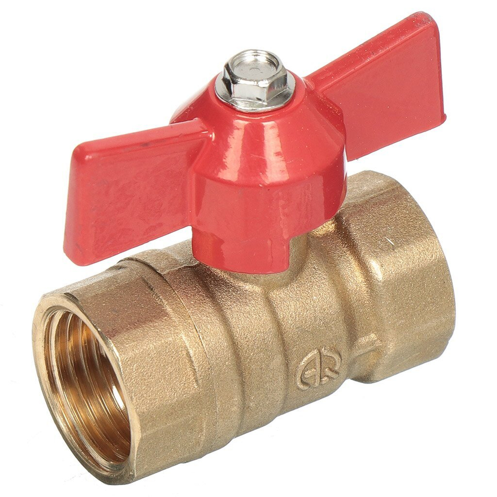 Кран шаровый AQUALINK Г/Г 1/2" бабочка 04774
