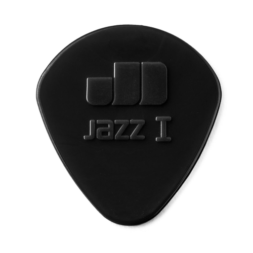 Dunlop 47P1S Nylon Jazz I 6Pack медиаторы, круглый кончик, толщина 1.1 мм, черные, 6 шт.