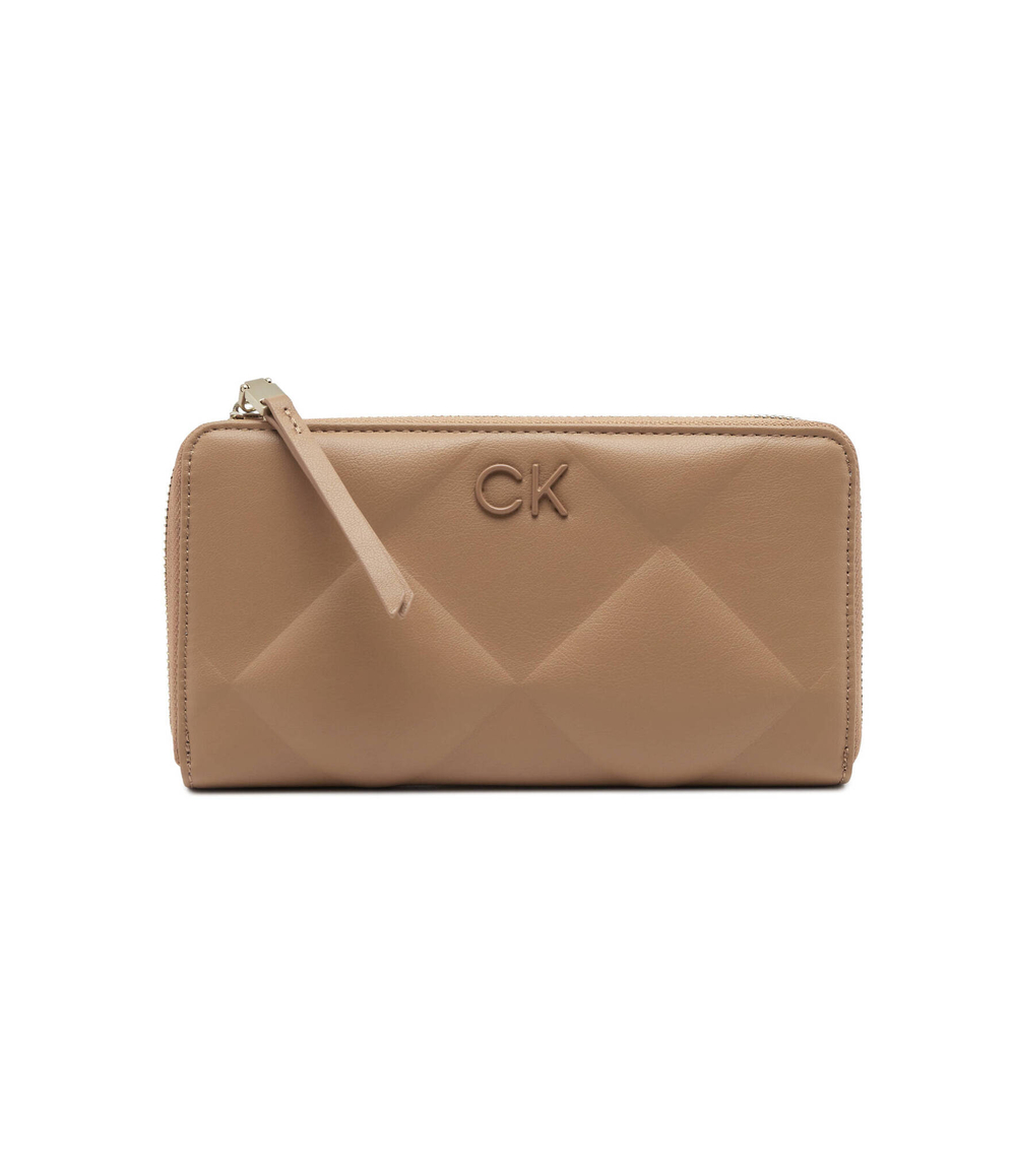 Кошелек RE-LOCK QUILT ZA LG Calvin Klein - коричневый(K60K610774)
