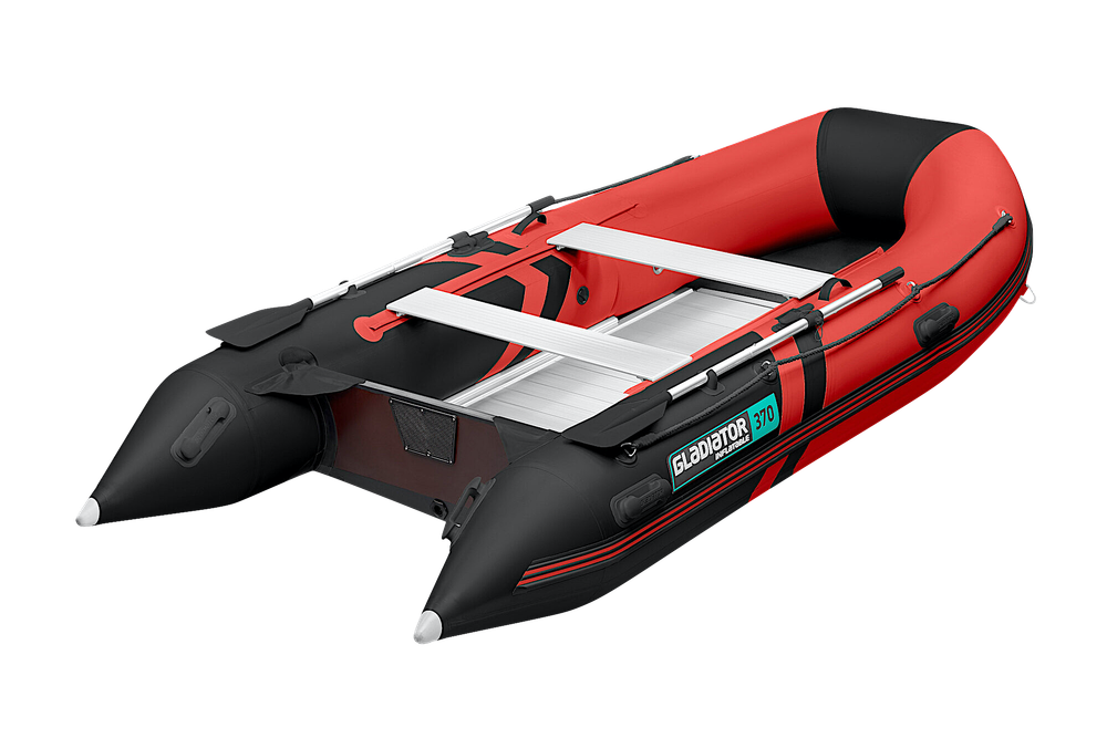 Лодка ПВХ Gladiator Light B370AL с алюминиевым полом -