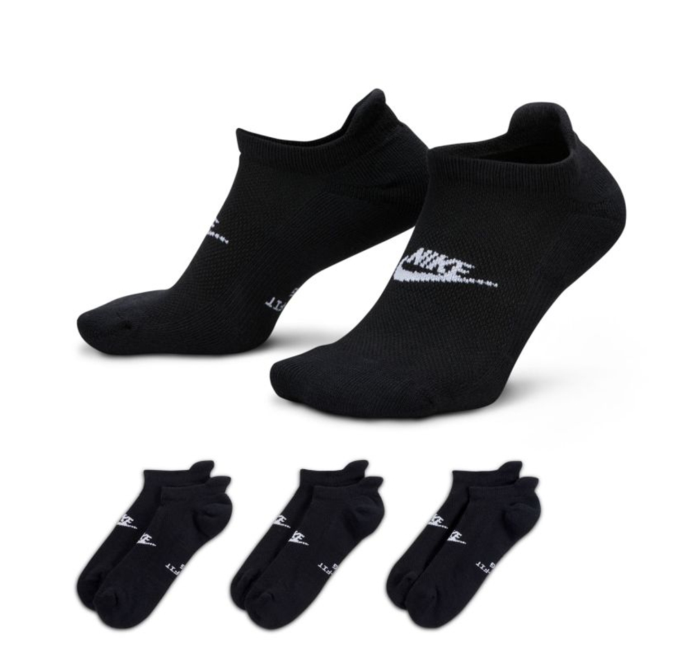 Теннисные носки Nike Everyday Elevated No Show 3P — black/white