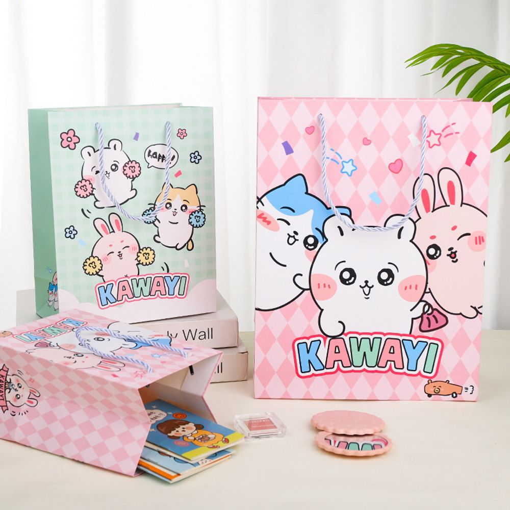 Пакет подарочный "Kawaii" 25х12х33 см