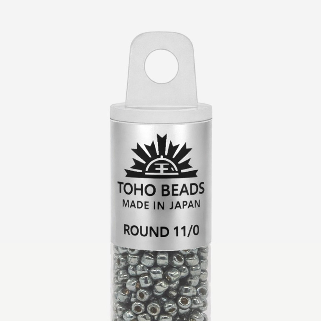 Японский бисер TOHO Round 11/0 (№PF565), непрозрачный глянцевый с металлическим блеском