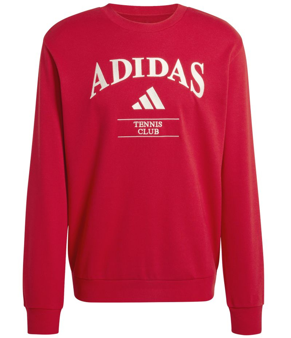 Мужская теннисная кофта Adidas Heritage Graphic Club - power red/chalk white