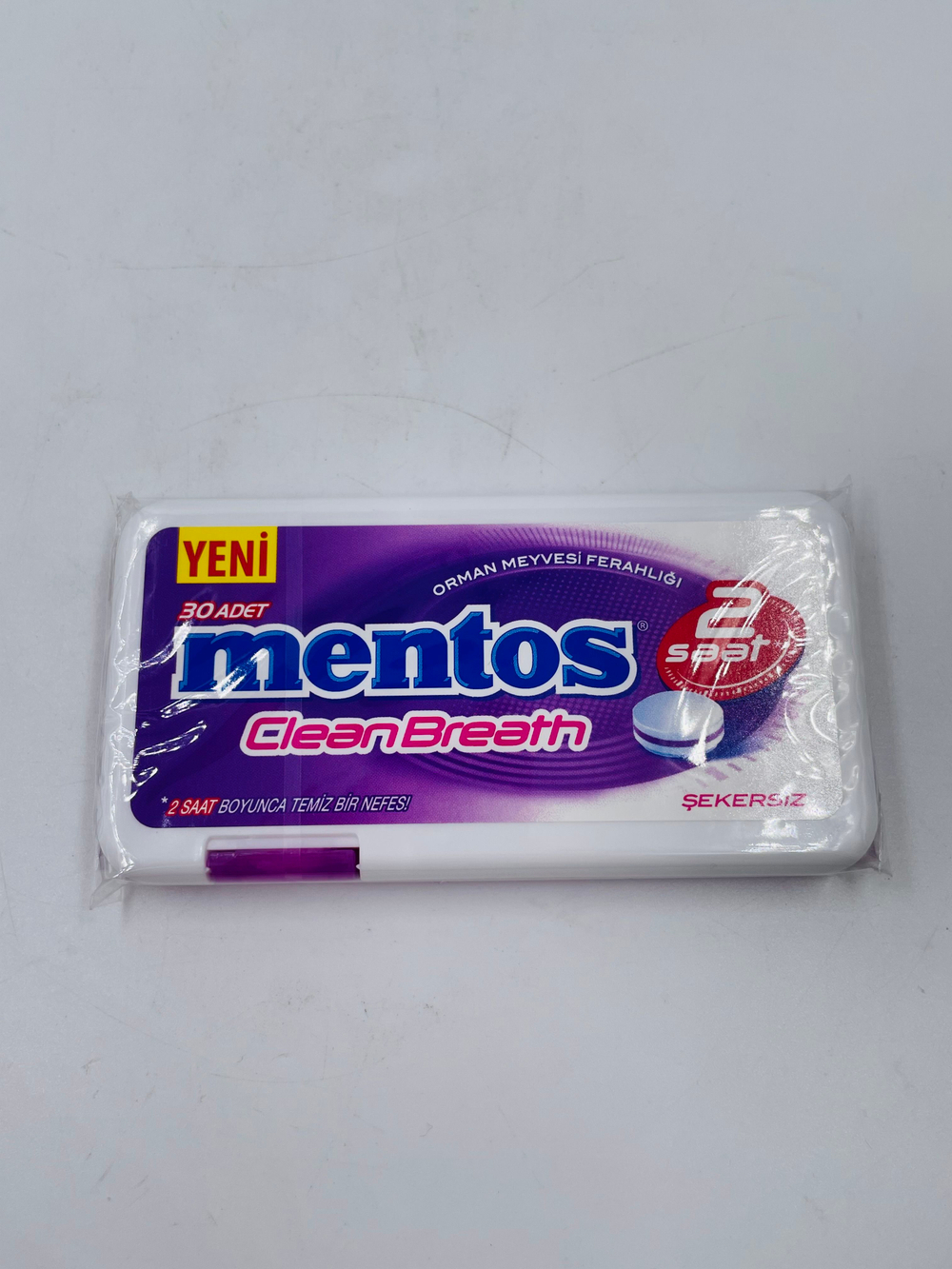 MENTOS набор освежающих пастилок CleanBreath с цинком, без сахара, (4 шт. по 21 г), Турция