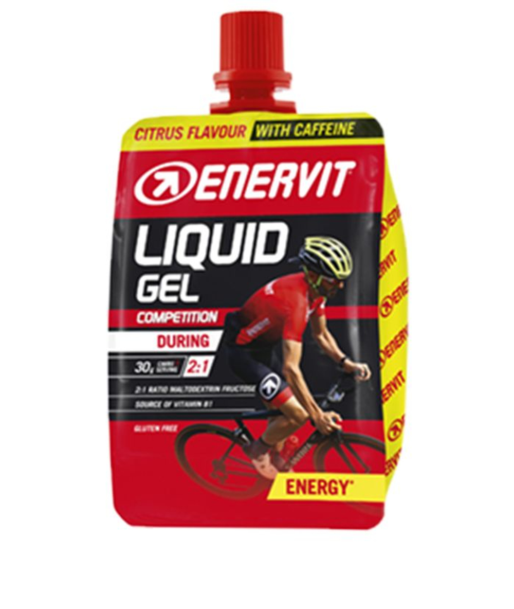 Энергетический гель Enervit Liquid Gel with Caffeine 60 мл — цитрус