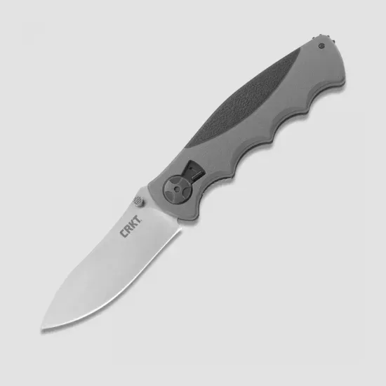Нож "MONASHEE"скл.,ст.8Cr13MoV,кл.Stonewash,серый термопластик,клипса